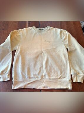 Brandy Melville Light Yellow 'honey' Sweatshirt